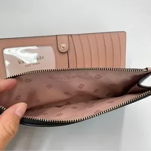 激安★PWRU7855 Kate spade Spencer Continental Wristlet NWT Kate Spade Spencer Continental Wristlet Black Saffiano